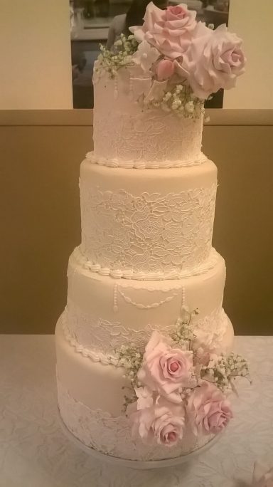 Lace Wedding Cake Lace Wedding Cake