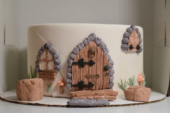 Fondant covered Fairy Cake Fondant covered Fairy Cake