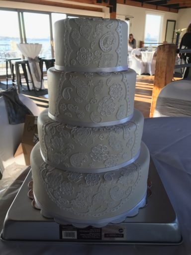 Fondant and Lace Wedding Cake Fondant and Lace Wedding Cake