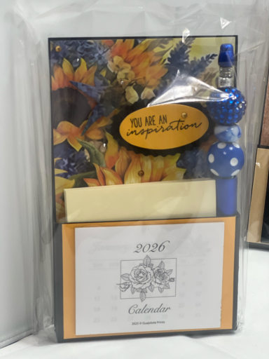 Masculine Handmade Easel Calendar (2026 & 2027) w/ refillable Post-It Notepad and matching Pen. Masculine Handmade Easel Calendar (2026 & 2027) w/ refillable Post-It Notepad and matching Pen.